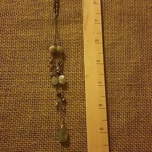 Long 26"+ necklace labodorite handmade sterling